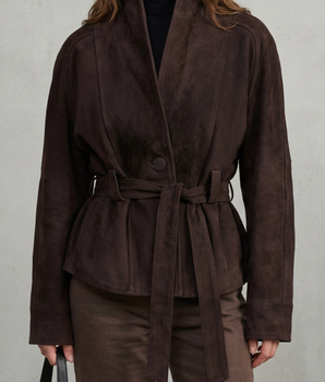 Alette – Cropped Double-Breasted Wool Jacket – French Elegance