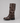Women’s Knee-High Biker Boots – Buckle Detail Low Heel Boots