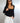 Keep Guessing Long Sleeve Top Black