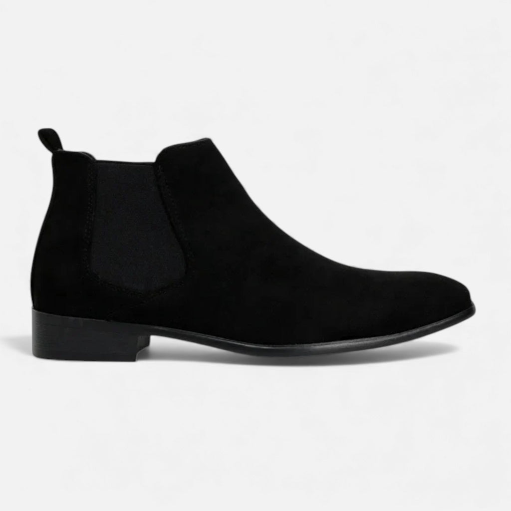 Milvaly | Men’s Suede Chelsea Boots – Square-Toe Refinement