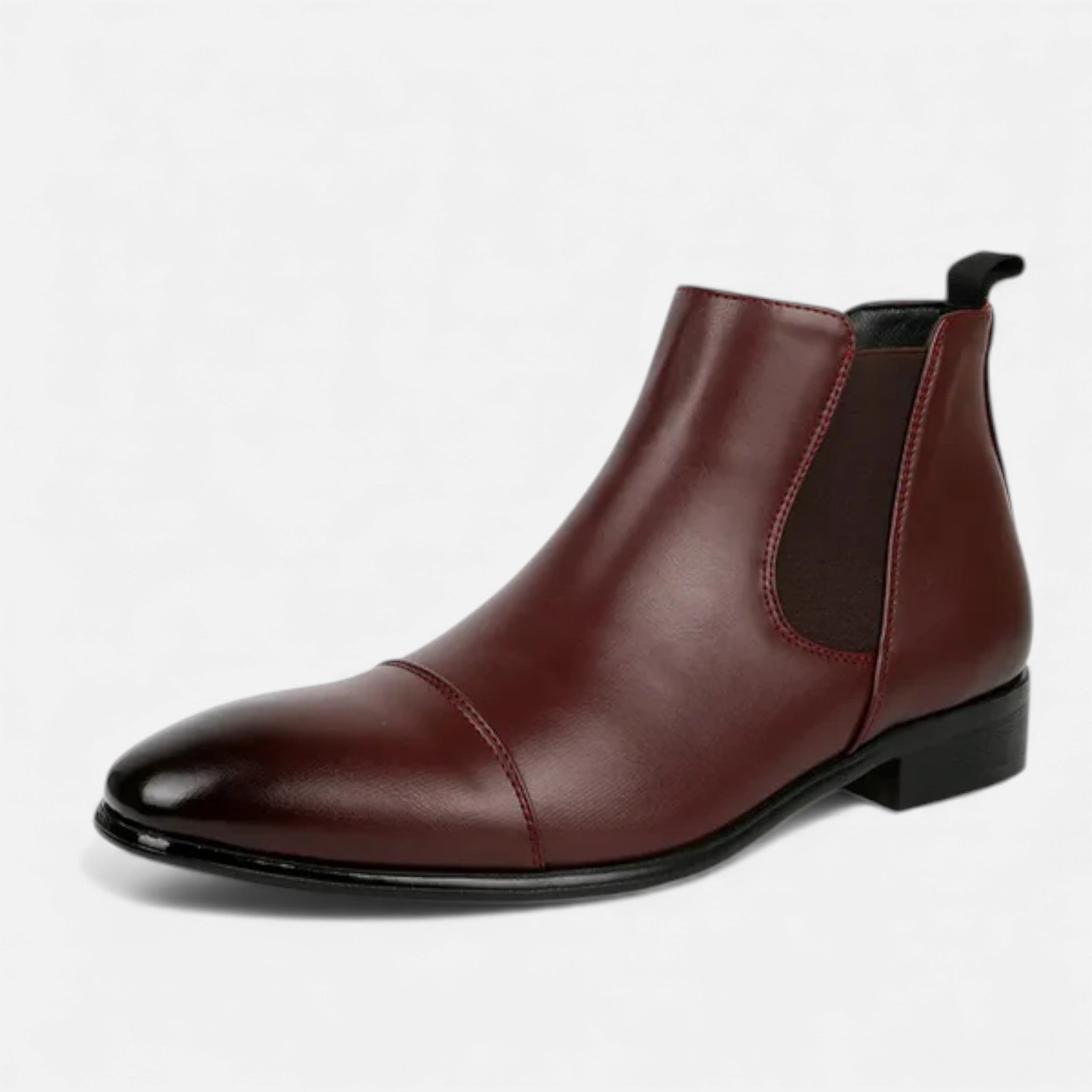 Milvaly | Men’s Leather Chelsea Boots – Cap-Toe Heritage