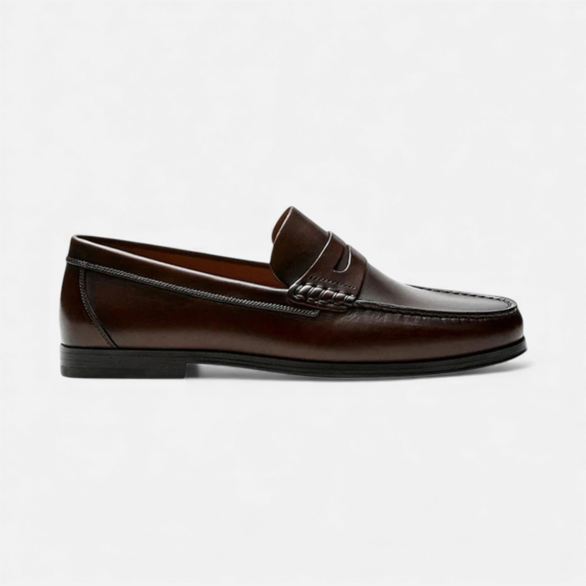 Milvaly | Men’s Leather Penny Loafers – Timeless Heritage