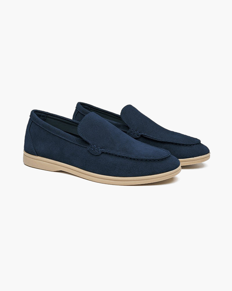 Classic Suede Loafers with an Elegant Touch