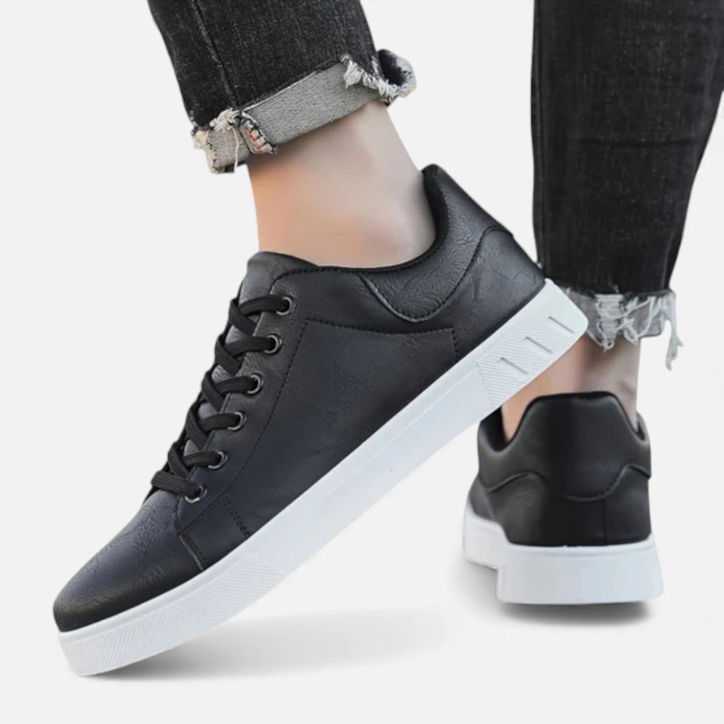Milvaly | Men’s Casual Leather Sneakers – Refined Daily Comfort