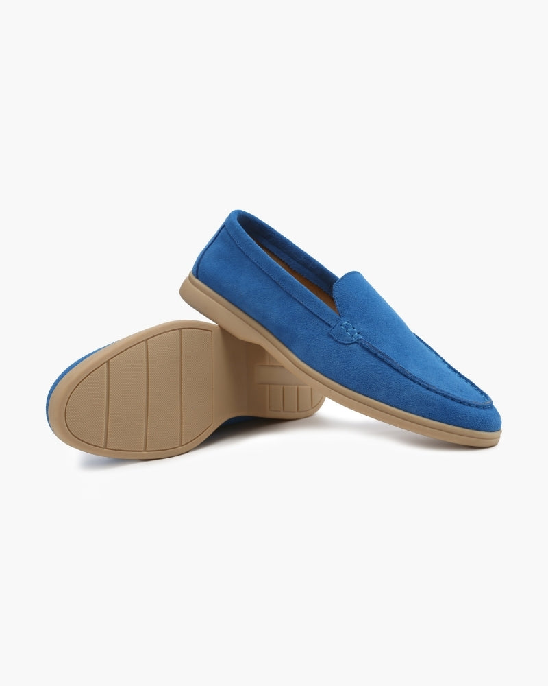 Classic Suede Loafers with an Elegant Touch