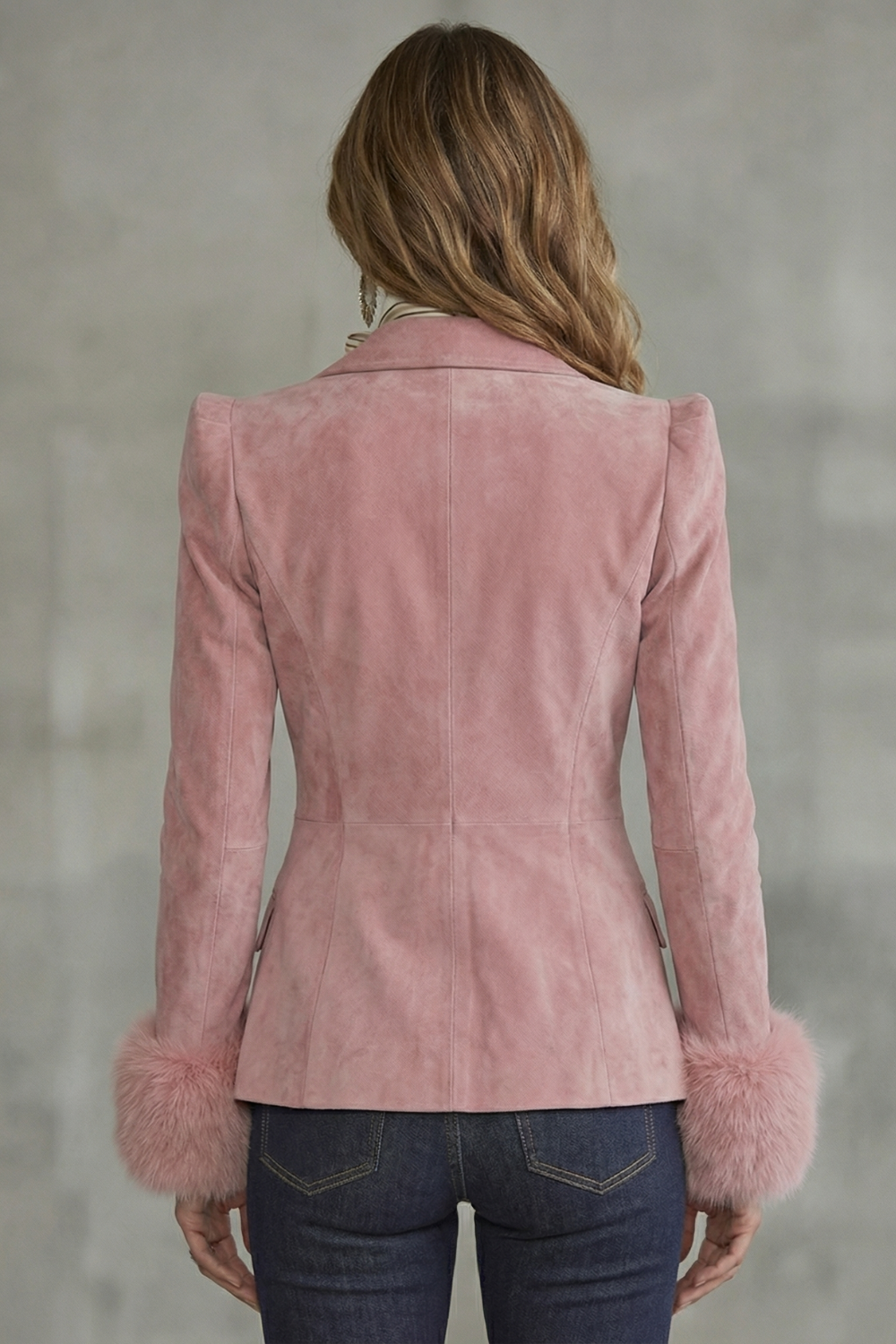 Élouren – Tailored slim fit elegance – Suede blazer