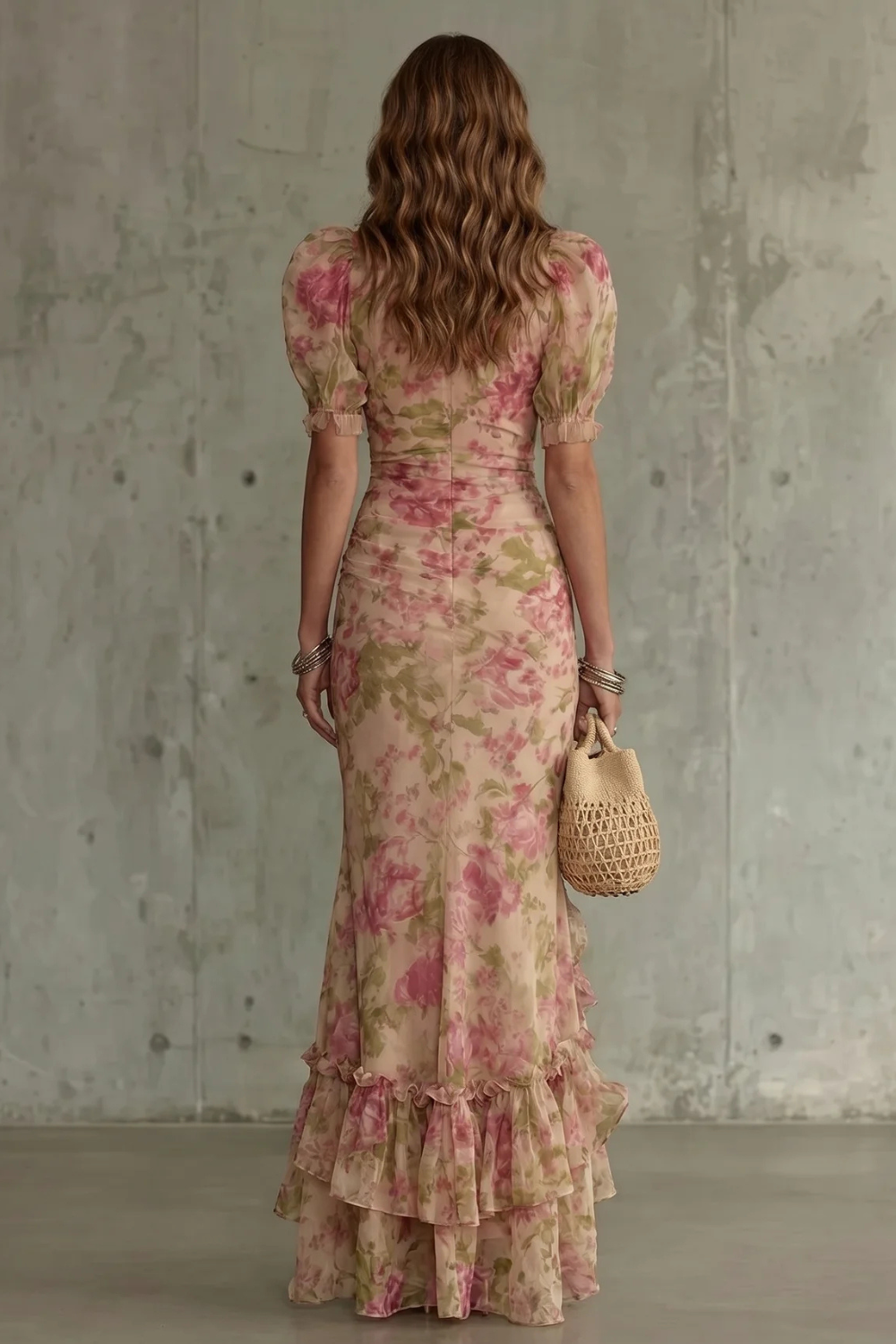 Roselique – Romantic floral silhouette – Maxi dress