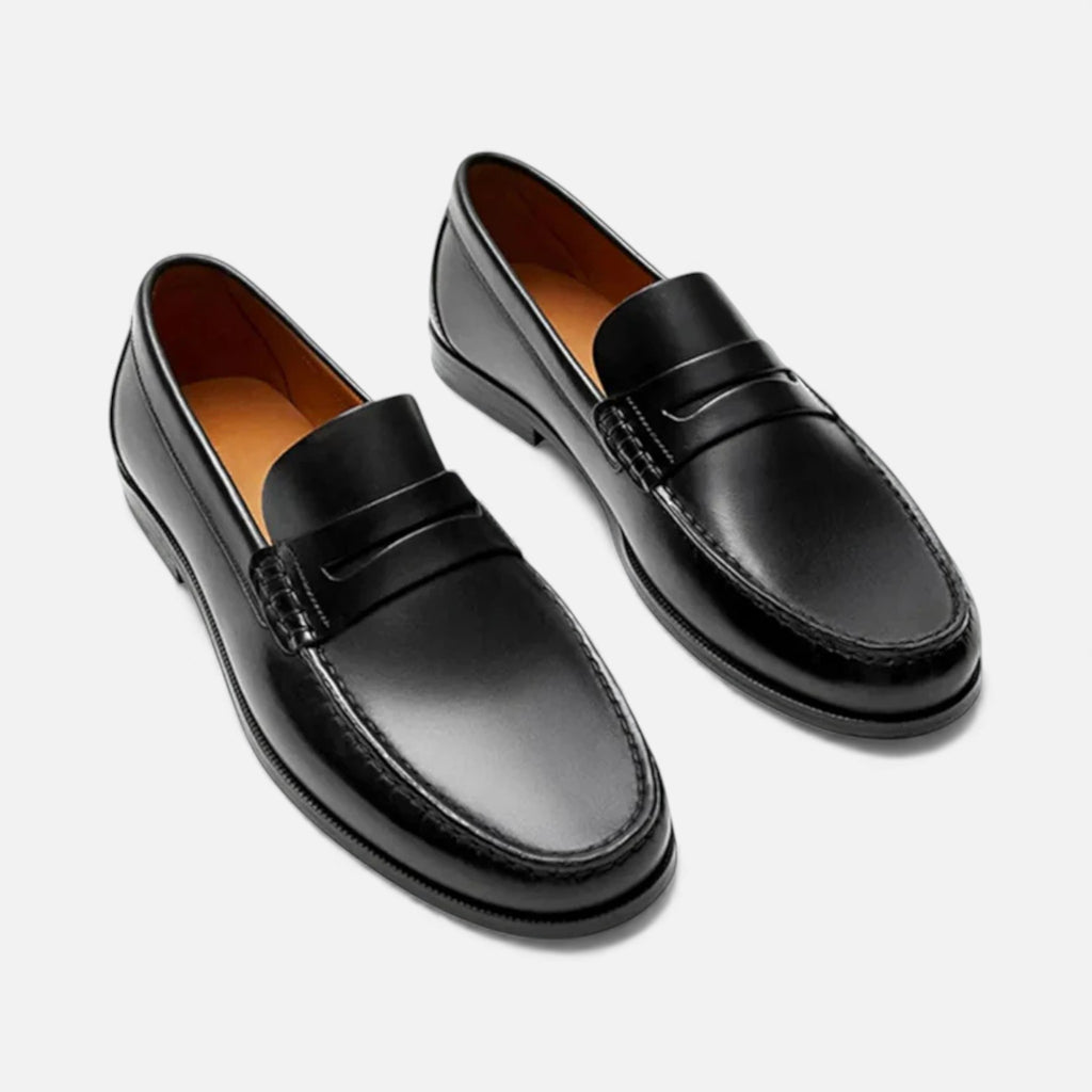 Milvaly | Men’s Leather Penny Loafers – Timeless Heritage
