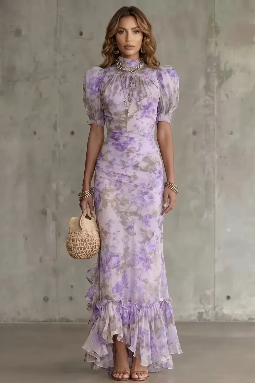 Roselique – Romantic floral silhouette – Maxi dress