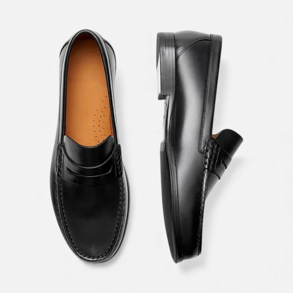 Milvaly | Men’s Leather Penny Loafers – Timeless Heritage