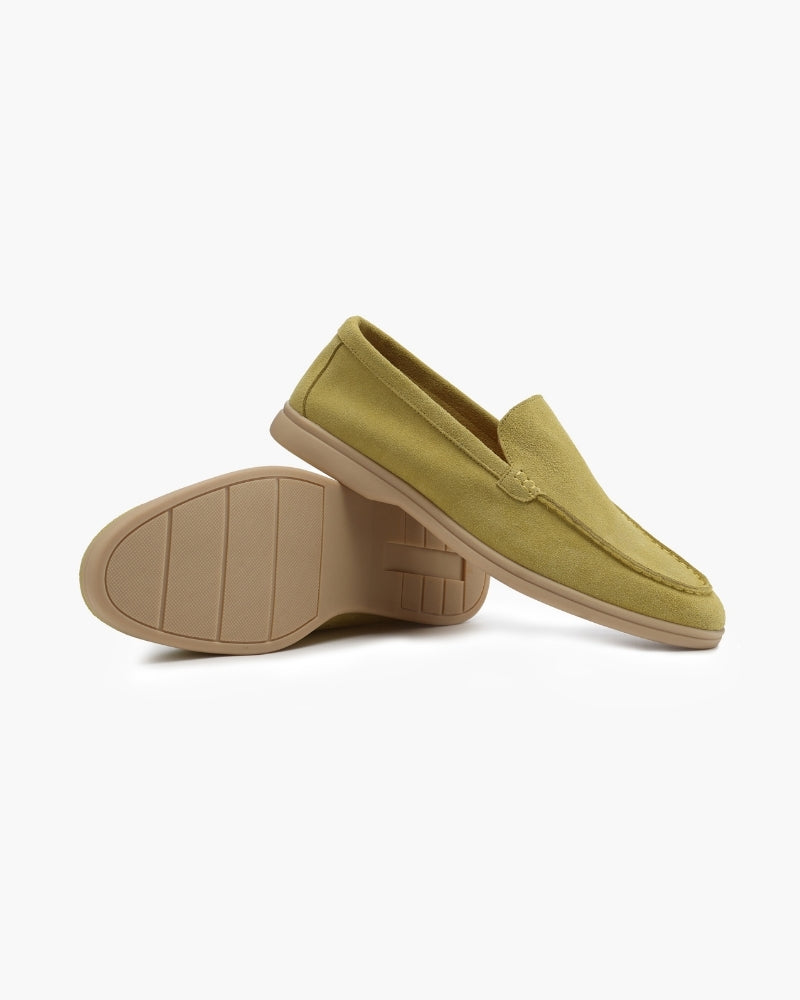 Classic Suede Loafers with an Elegant Touch