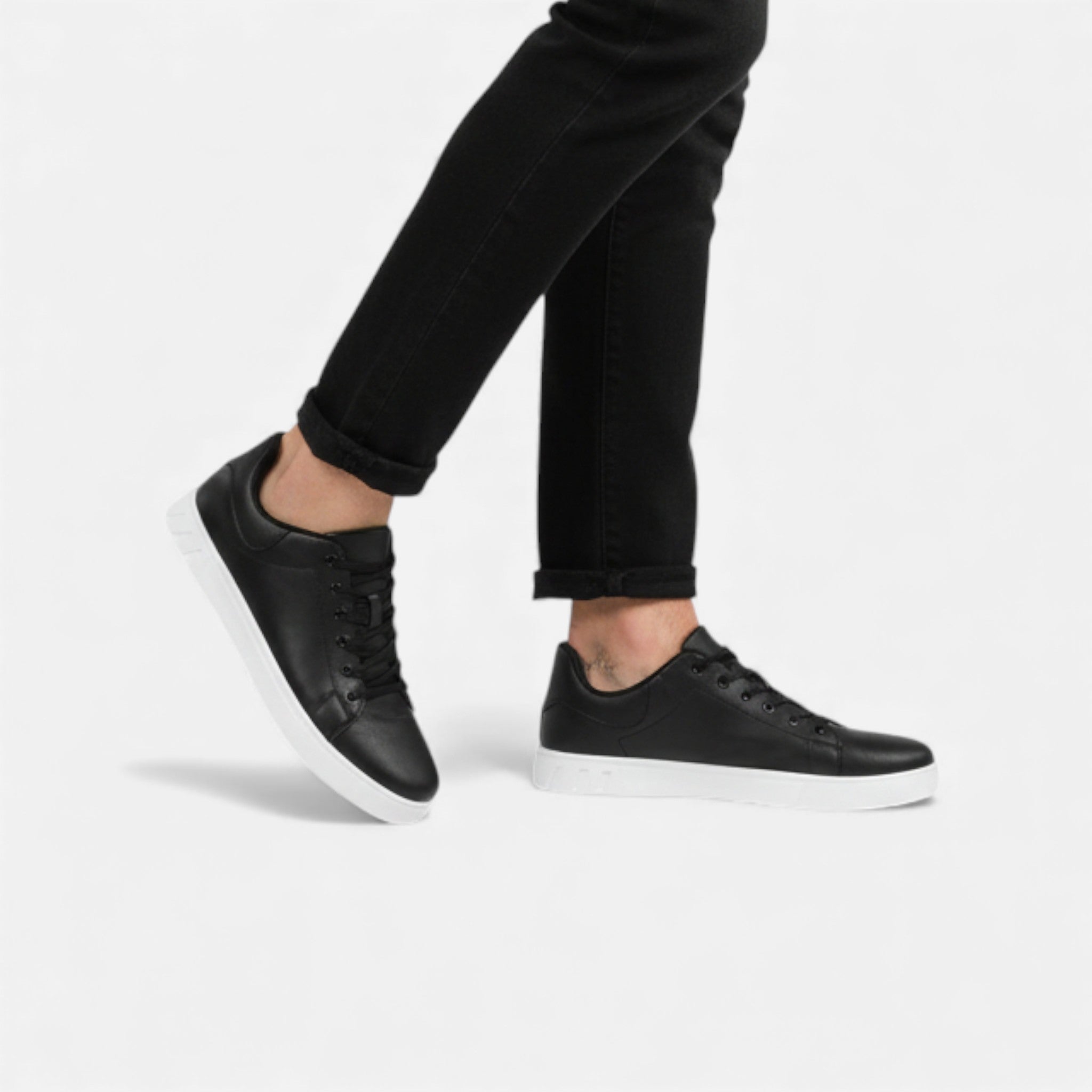 Milvaly | Men’s Casual Leather Sneakers – Refined Daily Comfort
