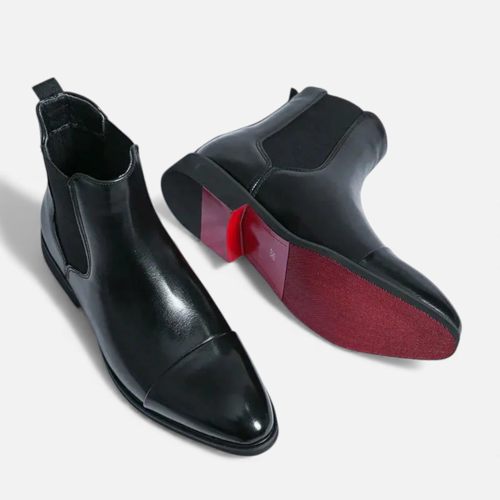 Milvaly | Men’s Chelsea Boots – Gloss Leather Elegance