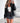 Make Things Right PU Bomber Jacket Black