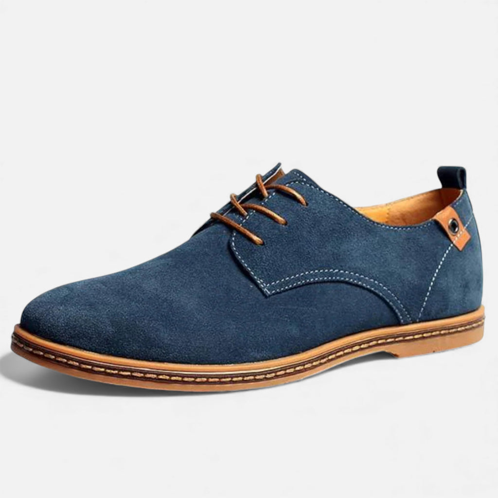 Milvaly | Men’s Vegan Leather Derby – Timeless Suede Style