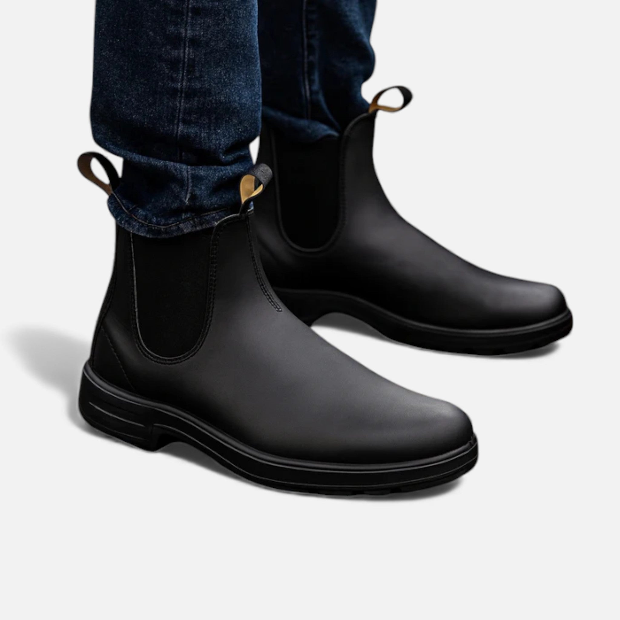 Milvaly | Mens Leather Chelsea Boots Waterproof