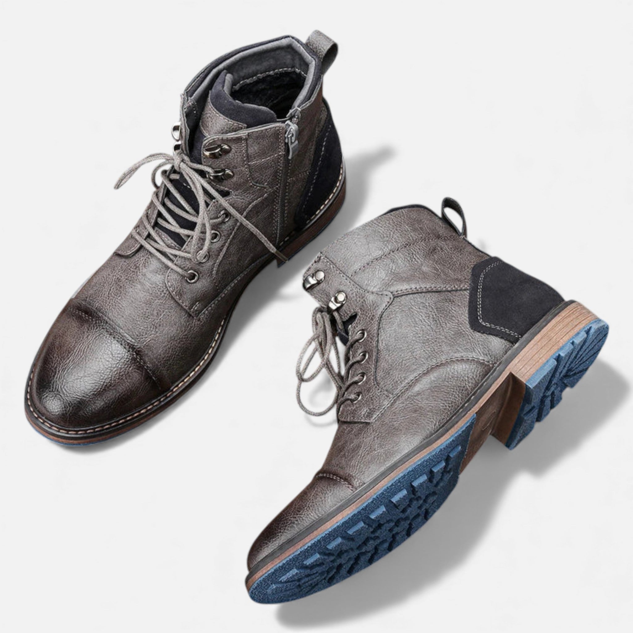 Milvaly | Mens Leather Chelsea Boots Outdoor