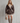 Sorelline – Contrast fleece wrap – Belted faux leather coat