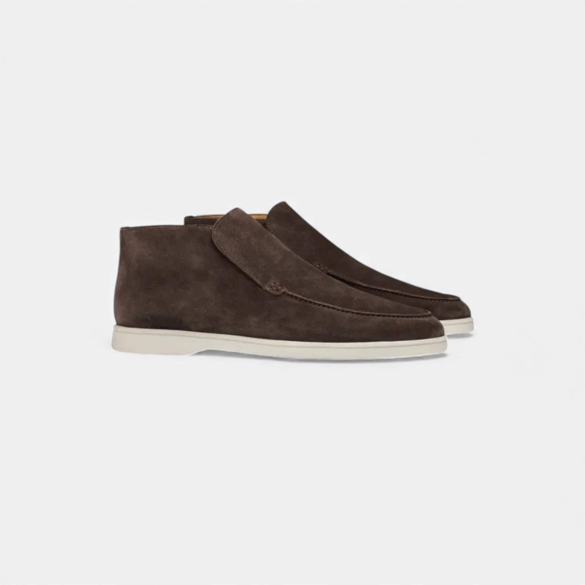 Milvaly | Men’s High Loafers – Refined Suede Elegance