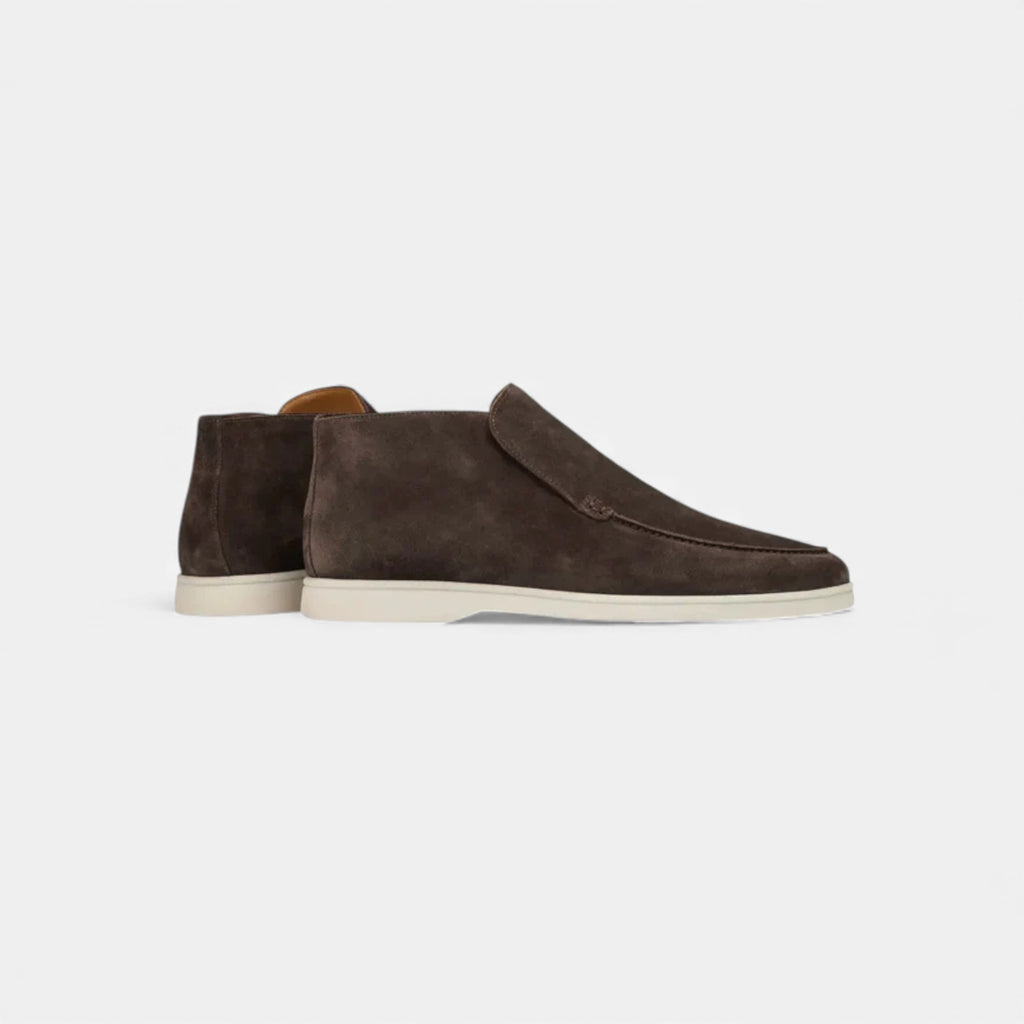 Milvaly | Men’s High Loafers – Refined Suede Elegance