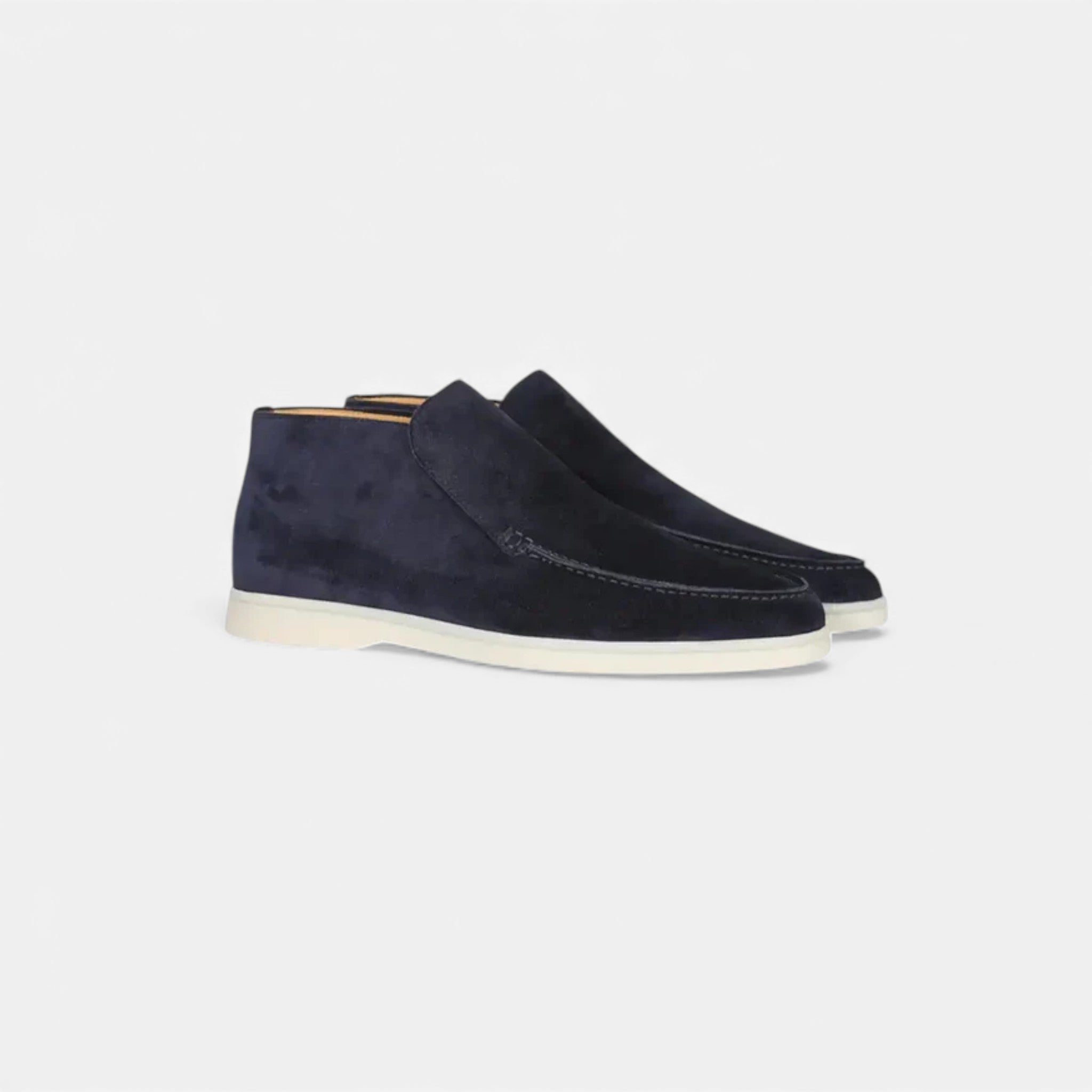 Milvaly | Men’s High Loafers – Refined Suede Elegance