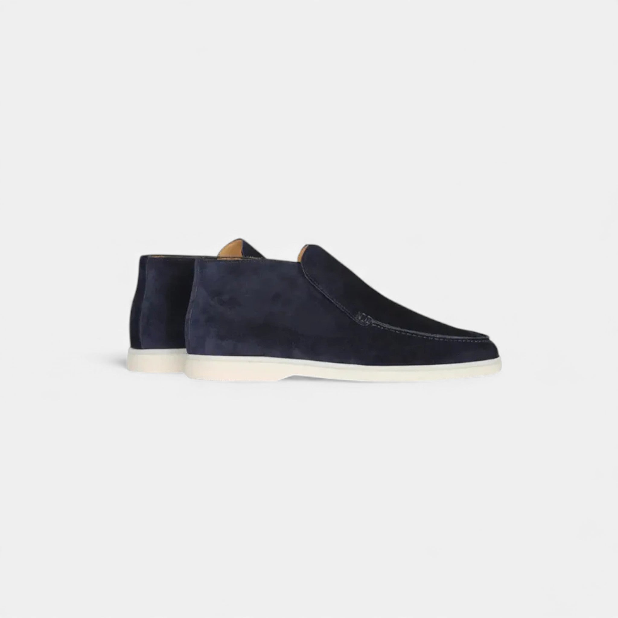 Milvaly | Men’s High Loafers – Refined Suede Elegance