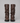 Women’s Knee-High Biker Boots – Buckle Detail Low Heel Boots