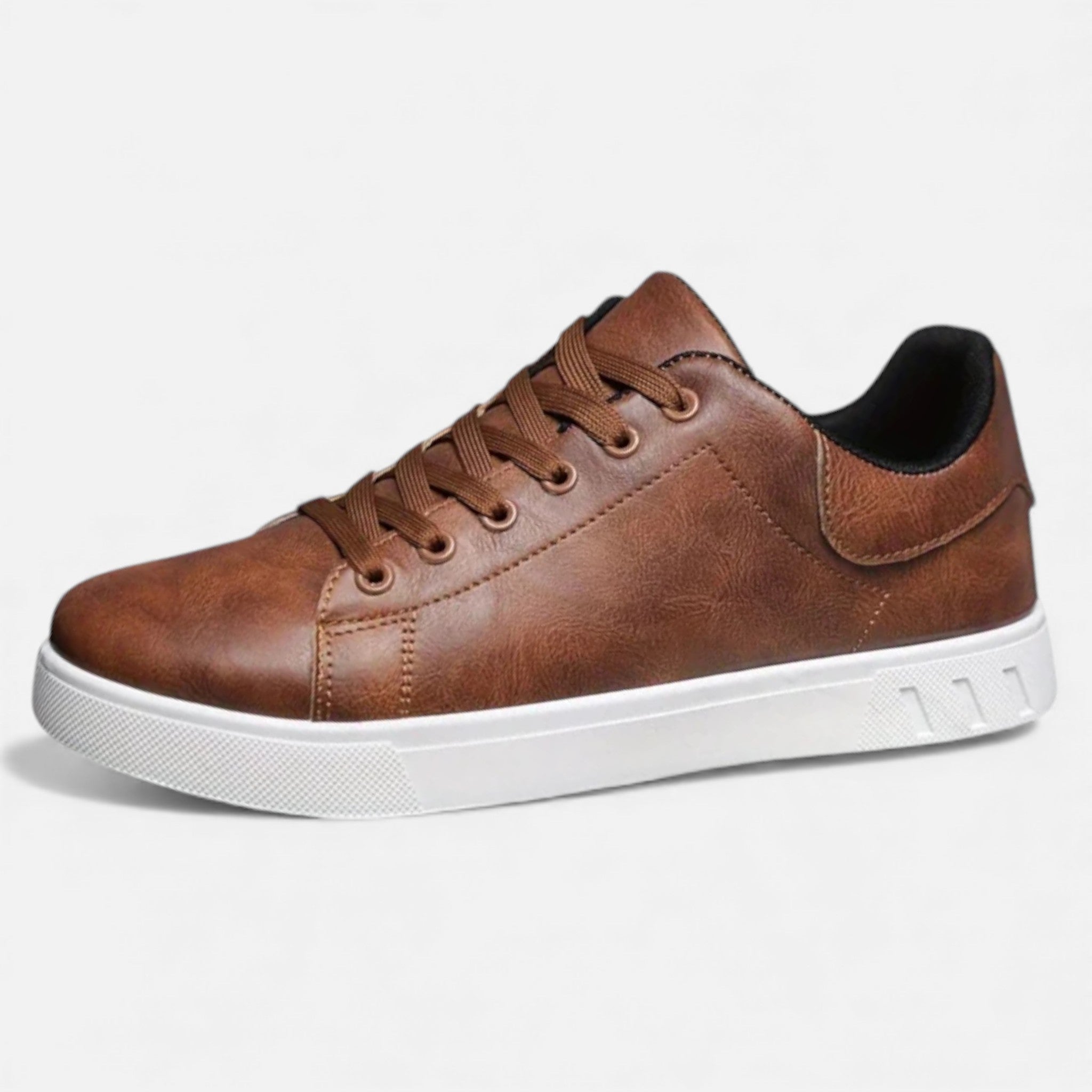Milvaly | Men’s Casual Leather Sneakers – Refined Daily Comfort