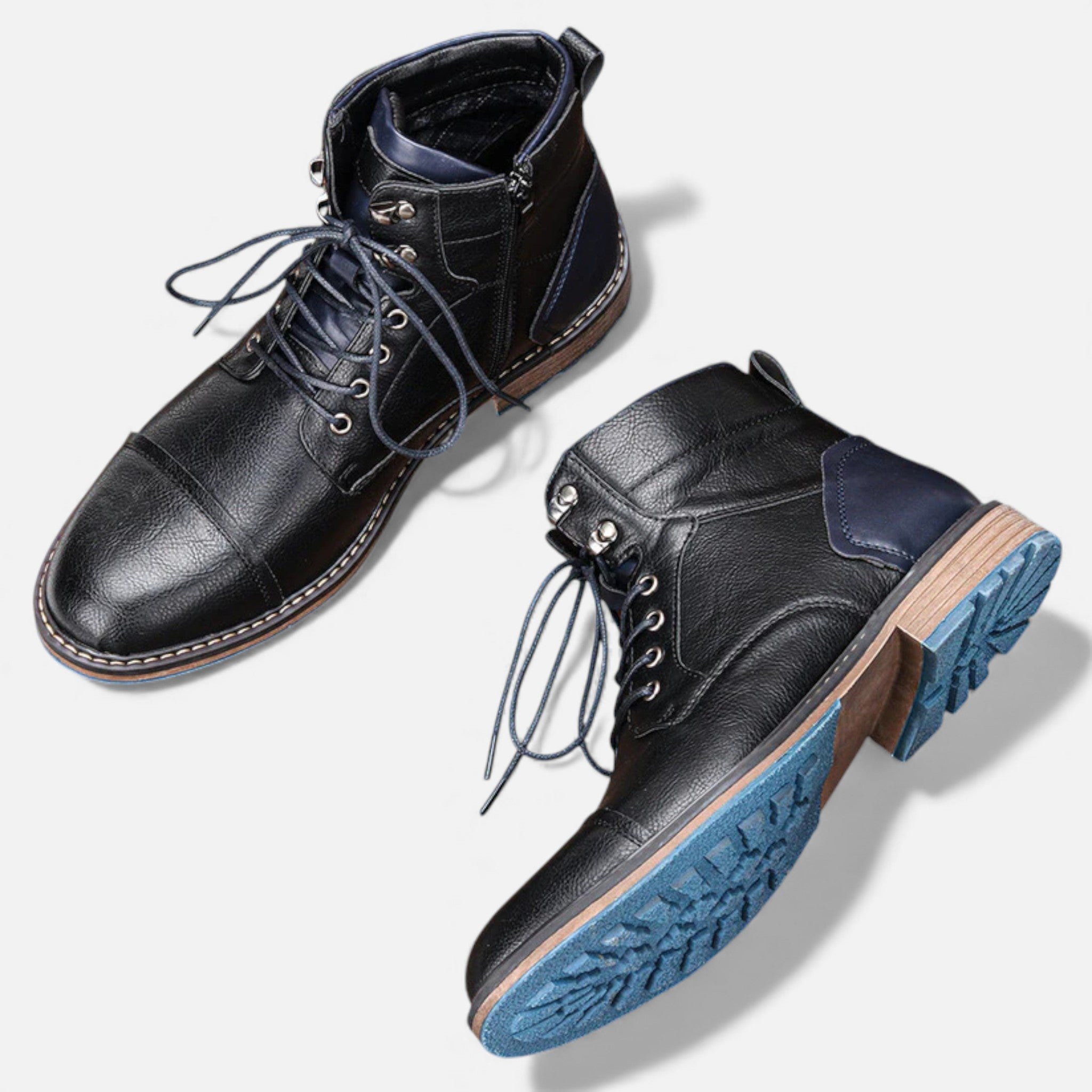 Milvaly | Mens Leather Chelsea Boots Outdoor