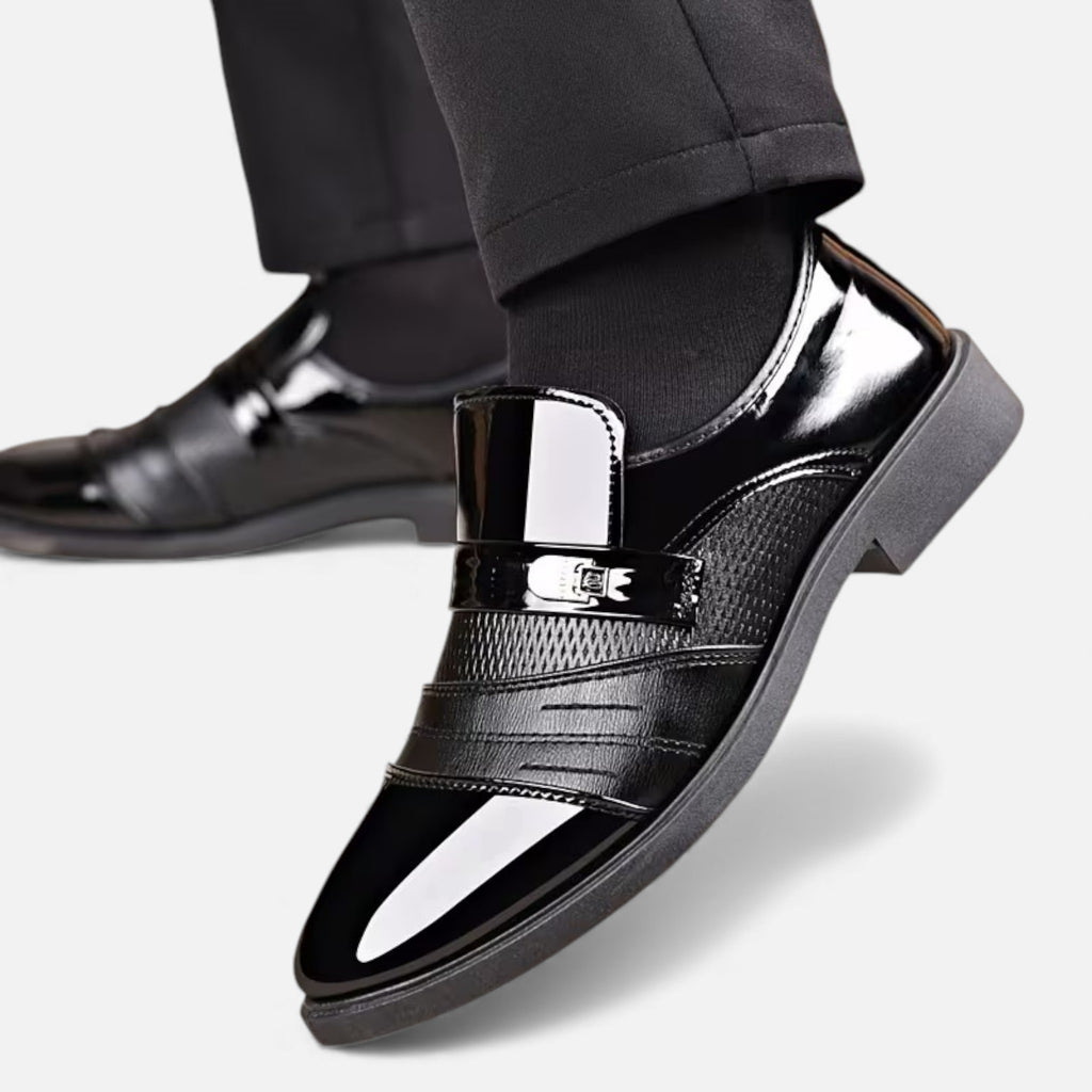 Milvaly | Men’s Loafers – Glossy Pointed-Toe Elegance