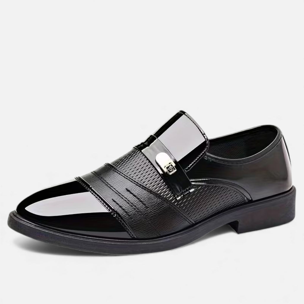 Milvaly | Men’s Loafers – Glossy Pointed-Toe Elegance