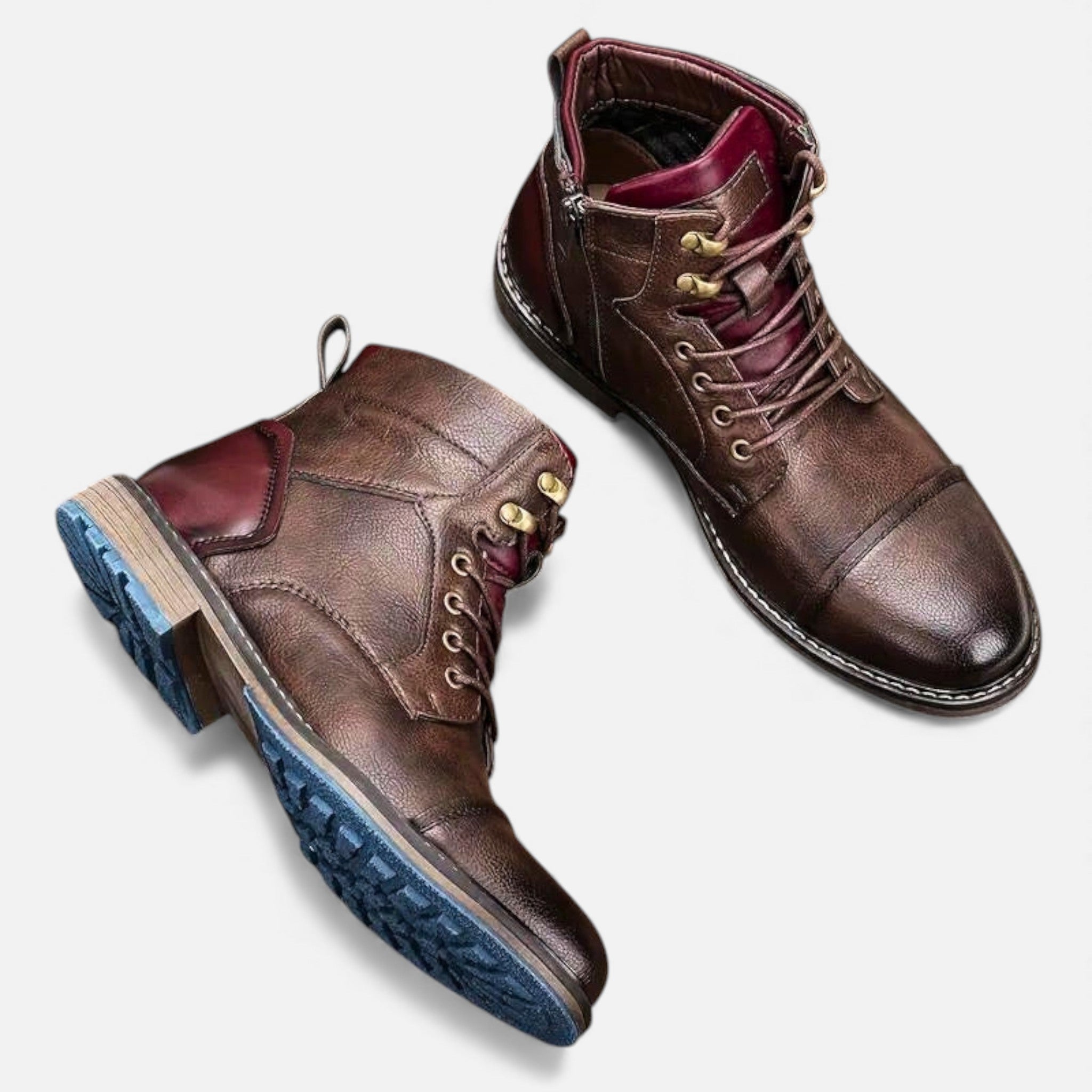 Milvaly | Mens Leather Chelsea Boots Outdoor