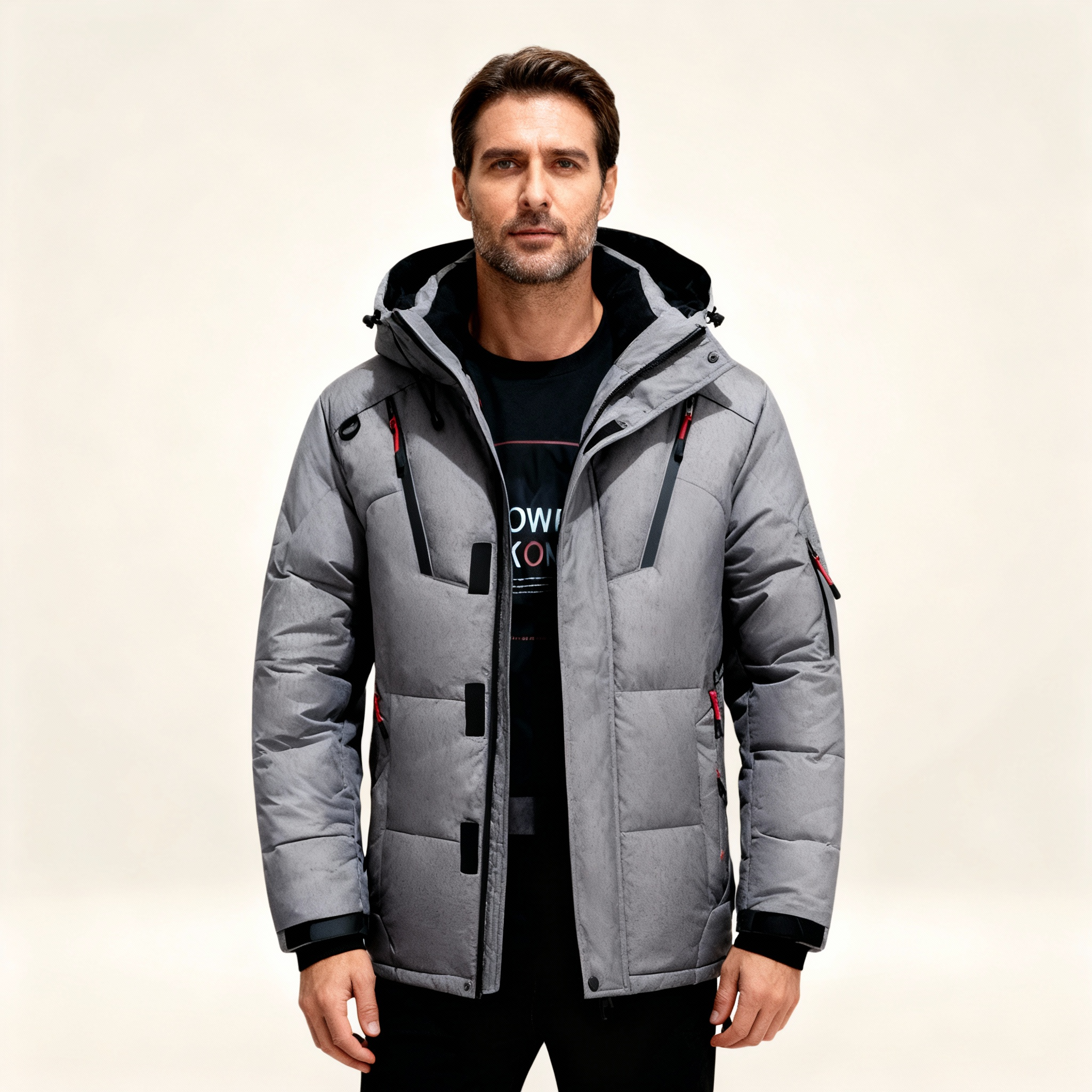 Nordfall Men’s Parka Winter Jacket – Thick Fleece-Lined Waterproof & Windproof Coat