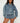 Cooler Than You Denim Bomber Jacket Brown Blue Acid Wash