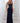 Peach Fizz Strapless Maxi Dress Navy